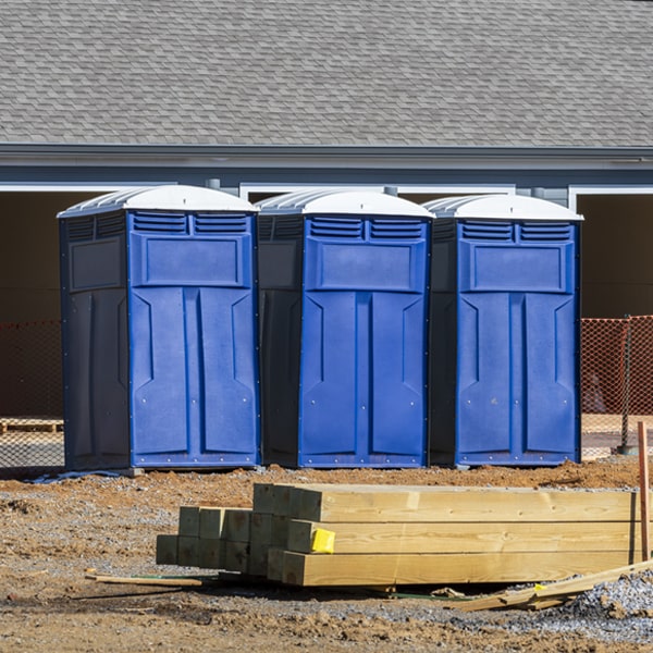 how can i report damages or issues with the portable toilets during my rental period in Canmer KY